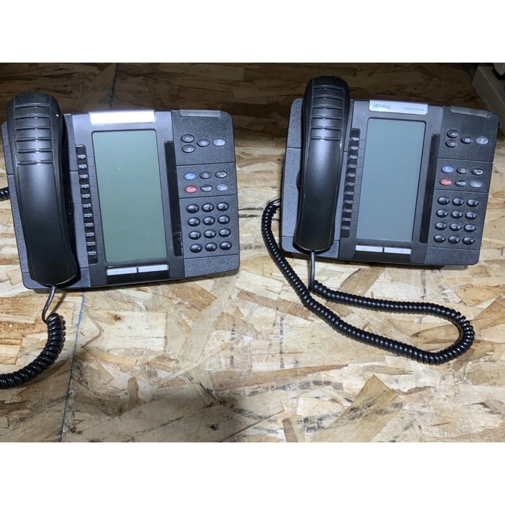 Lot Of 2 Mitel 5320e IP Phones w/Backlit Display (50006634) Office